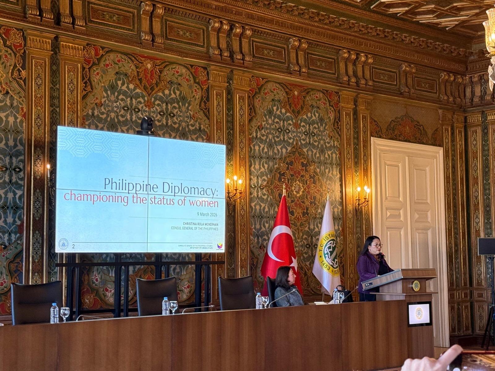 Women in Diplomacy panelinde Filipinler Başkonsolosu'nun konuşması, 9 Mart 2026