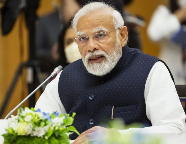 Hindistan Başbakanı Narendra Modi konuşuyor